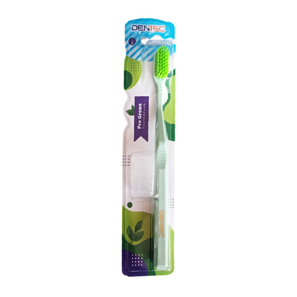 مسواک دن تک مدل pro green برس نرم