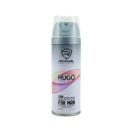اسپری بدن مردانه رویال رایحه Hugo Boss حجم ۲۰۰ میلی لیتر