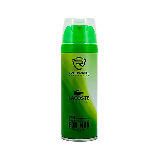اسپری بدن مردانه رویال رایحه Lacoste حجم ۲۰۰ میلی لیتر
