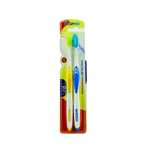 مسواک کانفیدنت مدل twin fresh برس نرم