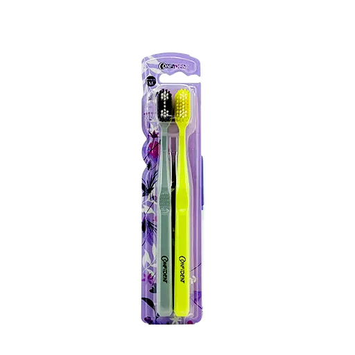 مسواک کانفیدنت مدل turbo easy white برس متوسط