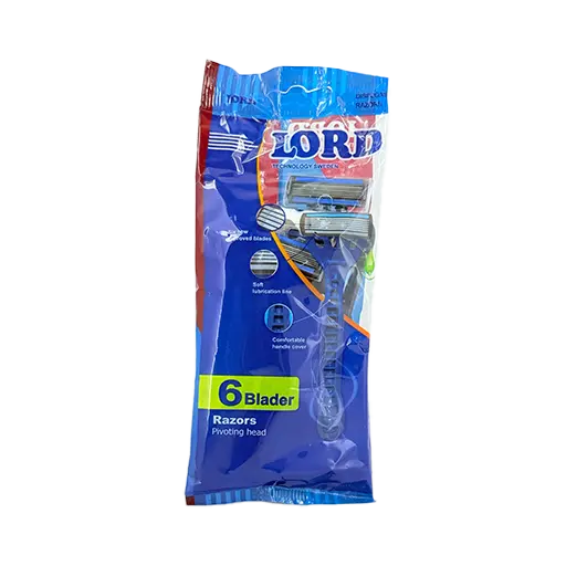 خودتراش ۶ لبه مردانه لرد بسته ۴ عددی