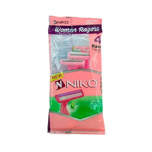 خودتراش 4 لبه زنانه نیکو بسته ۴ عددی