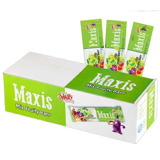 لواشک ماکسیس مدل شلاقی طعم چند میوه