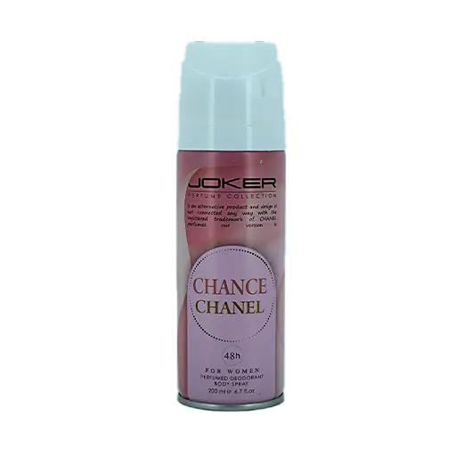 اسپري خوشبو كننده بدن زنانه جوکر مدل CHANELChance حجم 200 ميلي ليتر