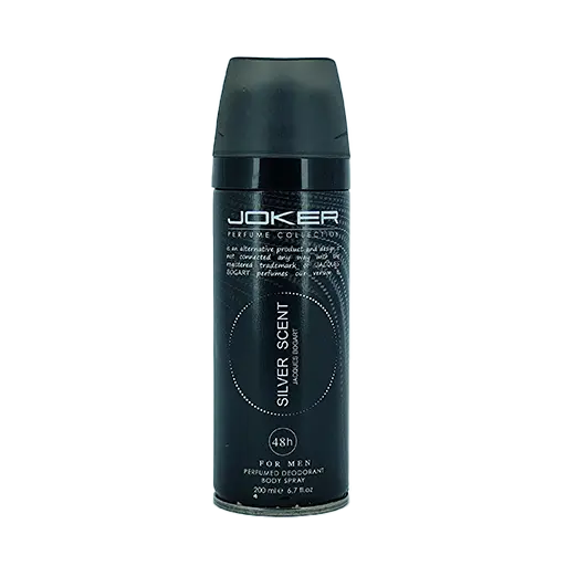 اسپری خوشبو کننده بدن مردانه جوکر مدل SILVER SCENTSI حجم 200 میلی لیتر