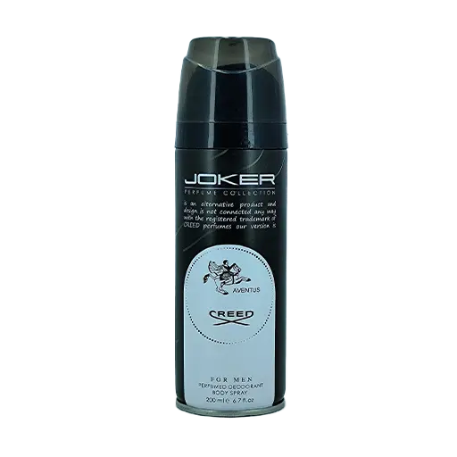 اسپري خوشبو كننده بدن مردانه جوکر مدل CREED Aventus حجم 200 ميلي ليتر