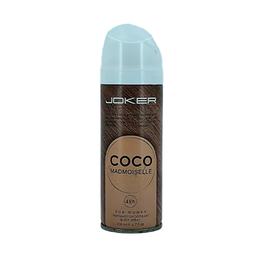 اسپري خوشبو كننده بدن زنانه جوکر مدل Coco Mademoiselle حجم 200 ميلي ليتر