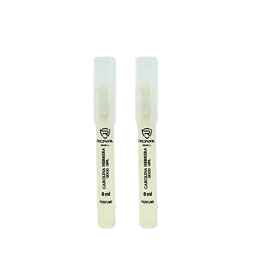 پرفیوم خودکاری شیشه ای مات رویال حجم 8 میلی لیتر بسته 2 عددی رایحه good girl