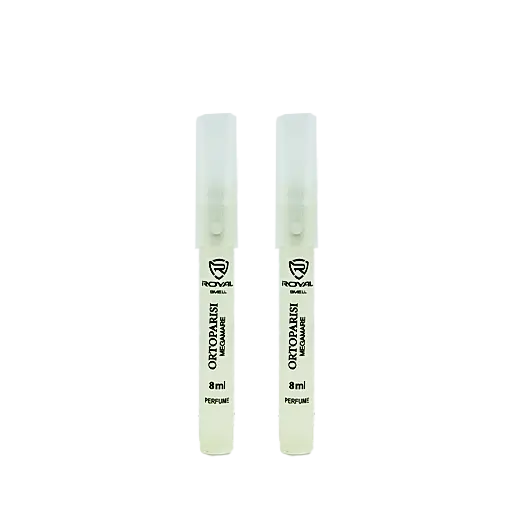 پرفیوم خودکاری شیشه ای مات رویال حجم 8 میلی لیتر بسته 2 عددی رایحه megamare