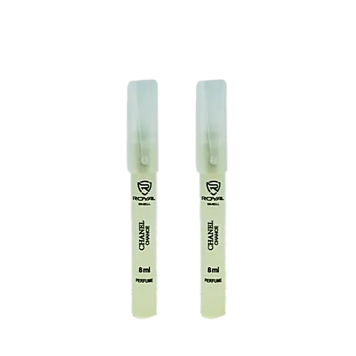 پرفیوم خودکاری شیشه ای مات رویال حجم 8 میلی لیتر بسته 2 عددی رایحه chanel chance