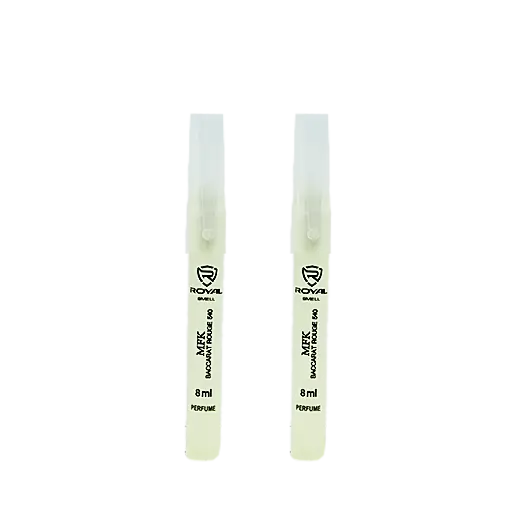 پرفیوم خودکاری شیشه ای مات رویال حجم 8 میلی لیتر بسته 2 عددی رایحه baccarat rouge 540