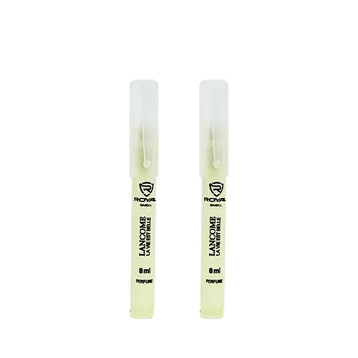 پرفیوم خودکاری شیشه ای مات رویال حجم 8 میلی لیتر بسته 2 عددی رایحه la vie est belle