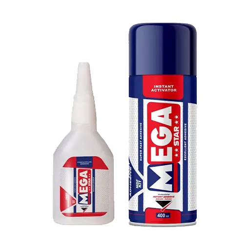 چسب 123 مگا مدل آبی حجم 400 میلی لیتر