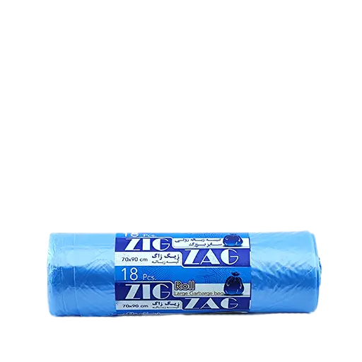 کیسه زباله زیگ زاگ مدل رولی سایز بزرگ بسته 18 عددی