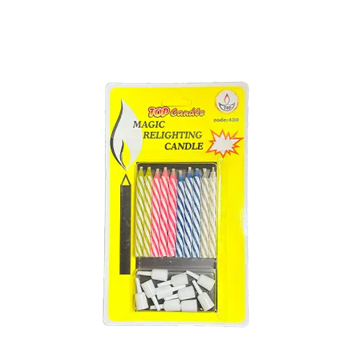 شمع تولد جادویی تاپ کندل بسته 10 عددی