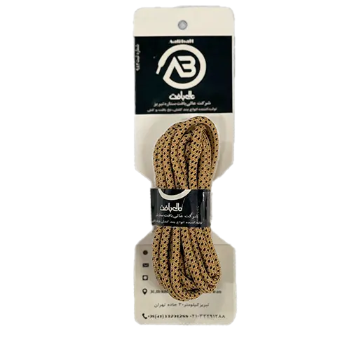 بند کفش گرد عالی بافت 100% پلی استر طرح شطرنجی نمره 5