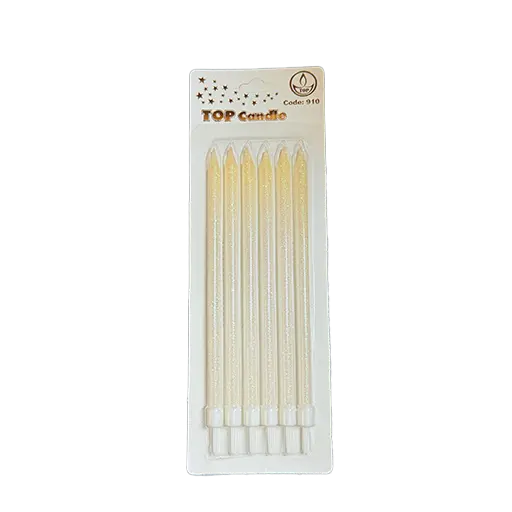 شمع تولد اکلیلی تاپ کندل بسته 6 عددی