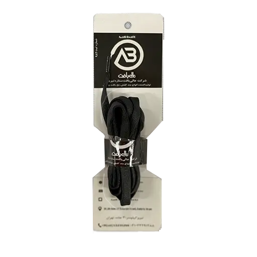 بند کفش تخت عالی بافت مدل سوزنی 100% پلی استر عرض 5 میلی متر