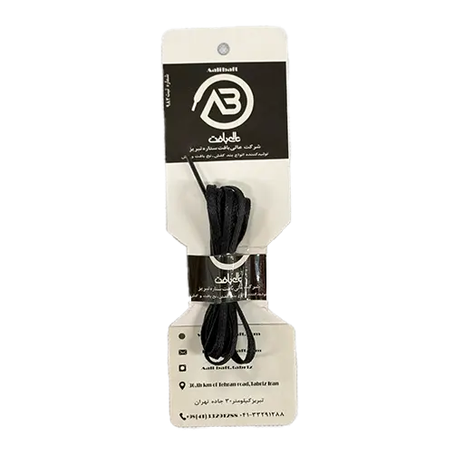 بند کفش تخت عالی بافت مدل شیطانکی 100% پنبه عرض 3 میلی متر