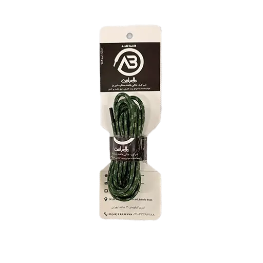 بند کفش گرد عالی بافت 100% پلی استر طرح اکو نمره 3 طول125 سانتی متر