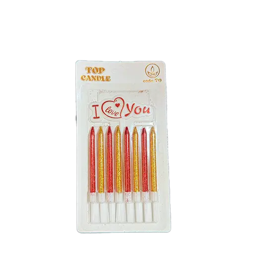 شمع تولد تاپ کندل بسته 8 عددی