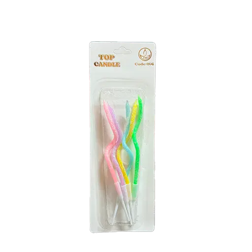 شمع تولد مارپیچ تاپ کندل بسته 5عددی