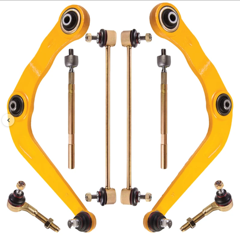 مجموعه قطعات جلوبندی پژو 206 207 رانا اسفورتی مجموعه 8 عددی