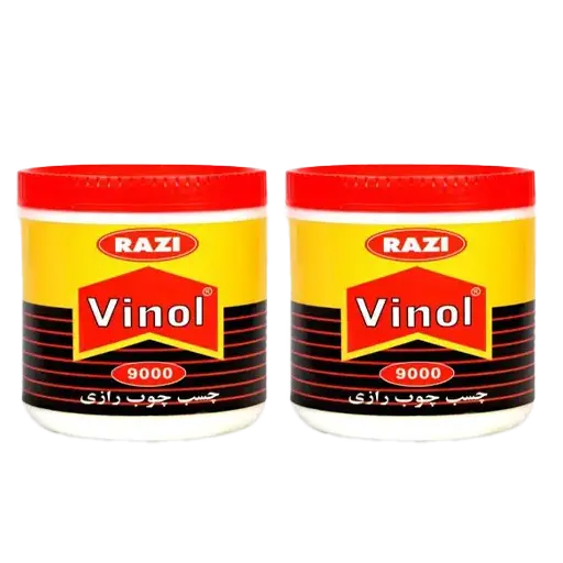 چسب چوب وینول حجم نیم لیتری بسته دو عددی