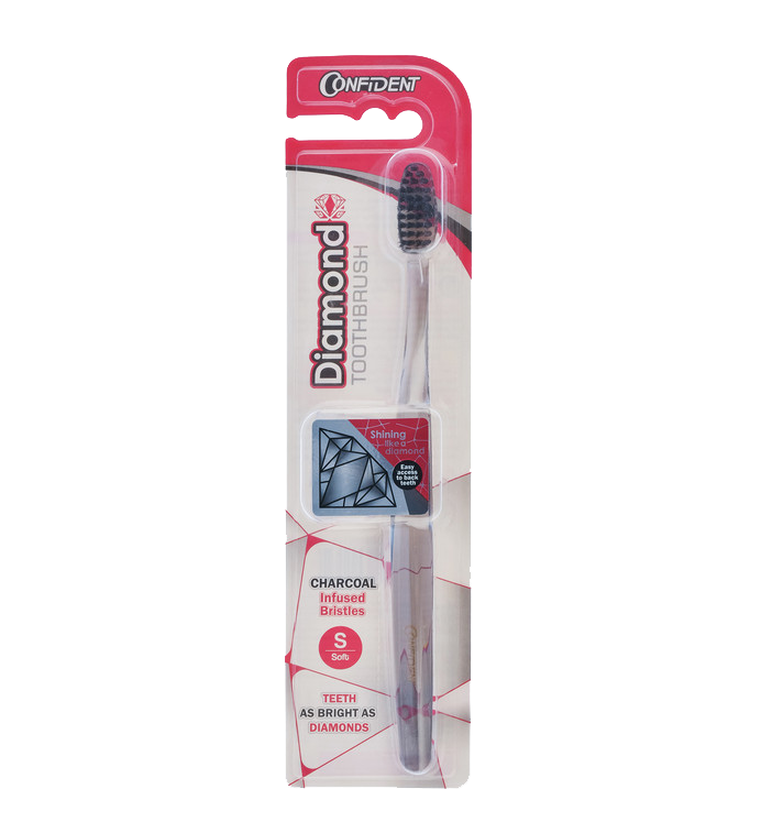 مسواک کانفیدنت مدل diamond زغالی