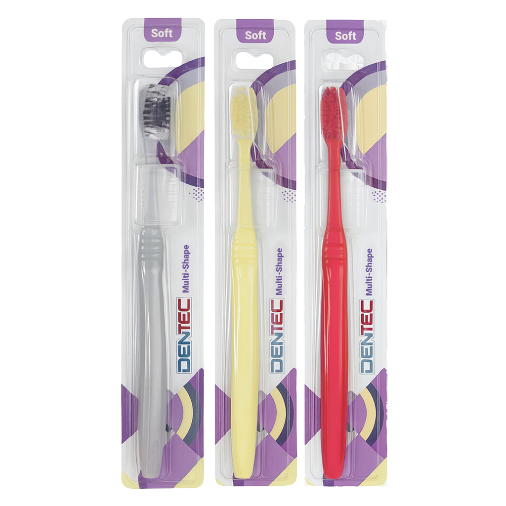 مسواک دن تک مدل Multi Shape (برس نرم) بسته سه عددی